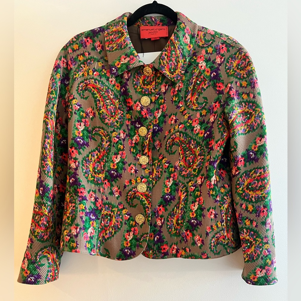 Emanuel Ungaro Vintage Silk Paisley Jacket